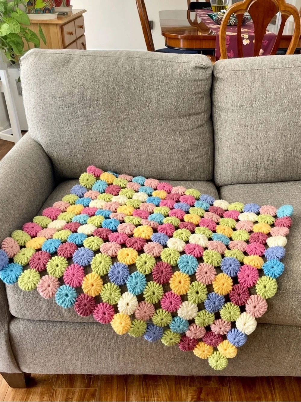 Handmade soft throw